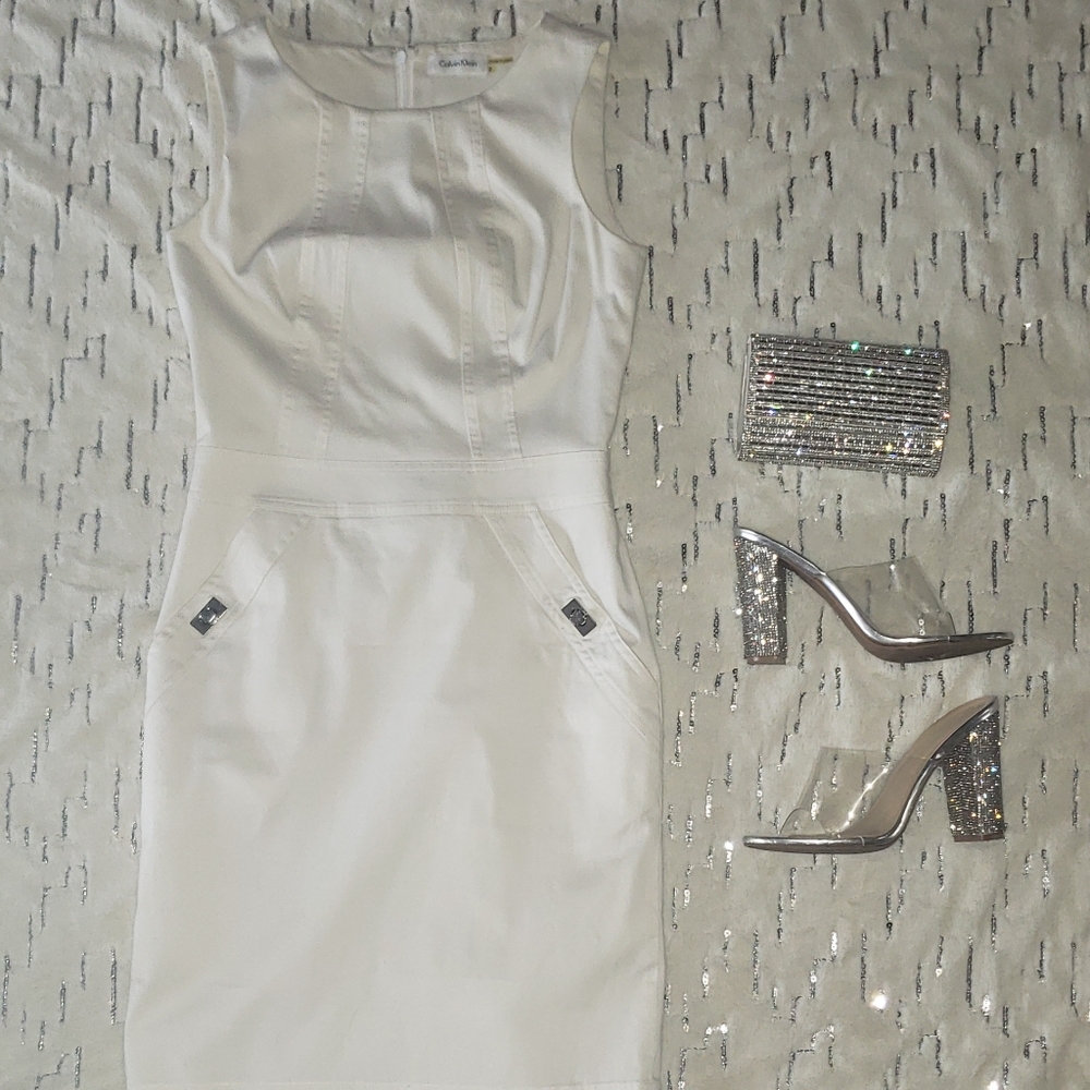 Calvin Klein White Dress
